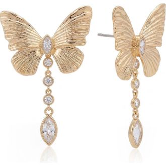 Ettika Fluttering Glow Drop Earrings in Gold at Nordstrom