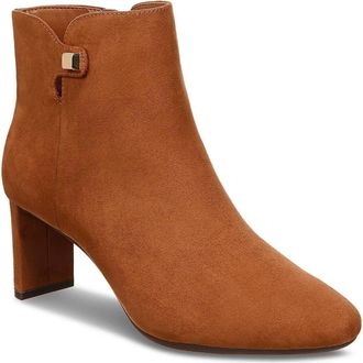 Alfani Paam Boots Womens Brown Suede Almond Toe Block Heel Bootie LION281