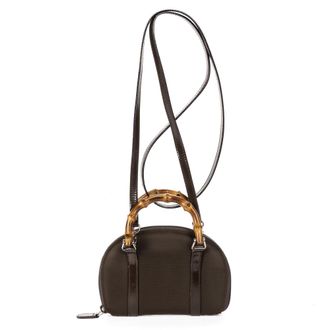 Gucci Mini Bamboo Crossbody schoudertas