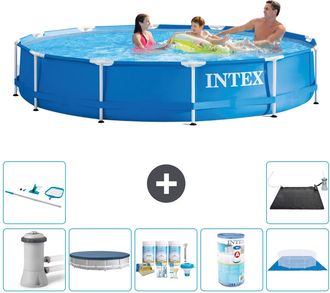 Intex Piscina Con Estructura Redonda - 366x76 Cm - 8-piezas S31760