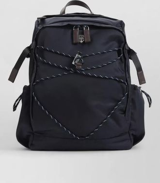 Prada versatile backpack with multiple storage options