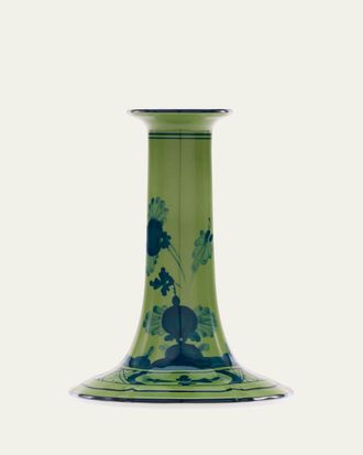 Ginori 1735 Oriente Italiano Malachite Candle Holder