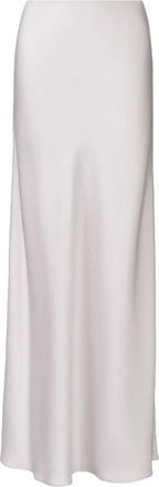 Fabiana Filippi Slip Satin Maxi Rok - Dames - Maxi Rokken - Grijs - S - Satijn - Rokken