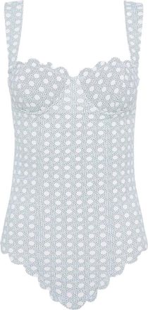 Marysia Swim Costume da bagno La Roche Maillot con stampa - Bianco