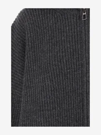 Frankie Shop Oversized Wool Cardigan - Gray