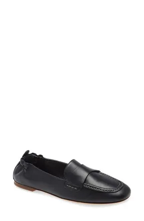 AGL Mara Pure Leather Moccasin in Black Leather at Nordstrom, Size 36.5