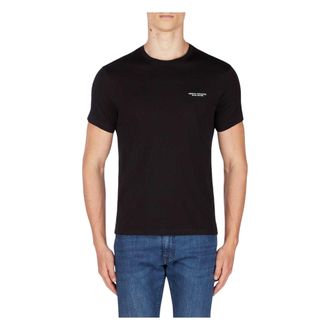 A|X Armani Exchange Heren T-shirt katoen met logo (Zwart)
