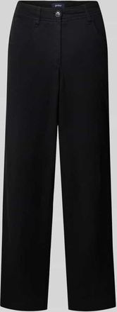 Gardeur Regular Fit Hose aus Lyocell-Mix mit Leinen-Anteil in Black, Gr&ouml;&szlig;e 44