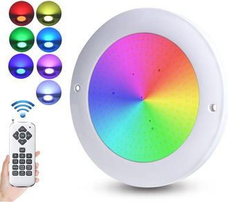 OEM Iluminaci&oacute;n Subacu&aacute;tica Rgb, 12 V, 18 W, Abs, Ip68, Con Control Remoto Para Piscinas De Acero, Ba&ntilde;eras, Fiestas, 230 X 18 Mm