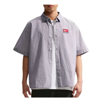 Nike Life Button-Down Shirt Anthracite White IF0927-060