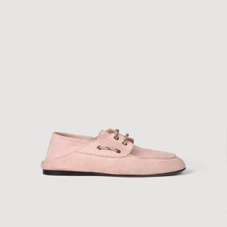Sandro Suede boat shoe loafers