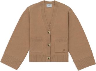 Axel Arigato Memory Ontspannen Cardigan - Dames - Vesten - Beige - L - Wol - Truien & Vesten
