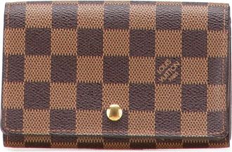 Louis Vuitton Pre-owned Wallets, female, Brown, Size: ONE SIZE Pre-owned Small Leather Goods Card Holder