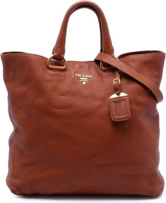 Prada Pre-owned Prada Vitello Daino Open Convertible Tote Ladies UCP710S3Q94X7J6V