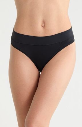 Savage x Fenty Soft N Savage Cheeky Panties in Black Caviar at Nordstrom, Size X-Large