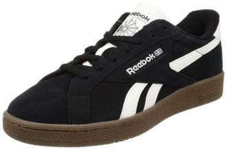 Reebok Men Club C Grounds UK Sneaker, Core Black/Chalk/Reebok Lee 2, 8.5
