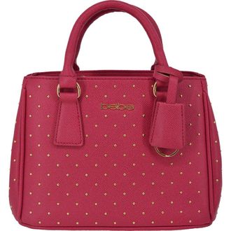 Bebe Sagan Studded Mini Satchel in Dark Pink at Nordstrom Rack