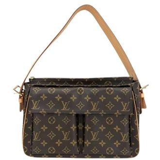 Louis Vuitton Tweedehands Canvas Louis Vuitton tassen - Dames - Pre-owned - Bruin - Maat: ONE Size