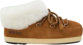 Moon Boot EVX Suede Mules - Dames - Winterlaarzen - Bruin - 35 EU - Polyester - Schoenen