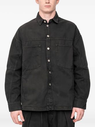 Andrea Ya'aqov patch-pocket shirt - Black