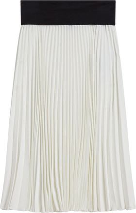 agnès b. Baïa pleated skirt - women - Polyester - 3 - White