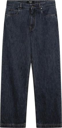 Fendi Jeans, Heren, Blauw, W34, Katoen, Lange Jeans