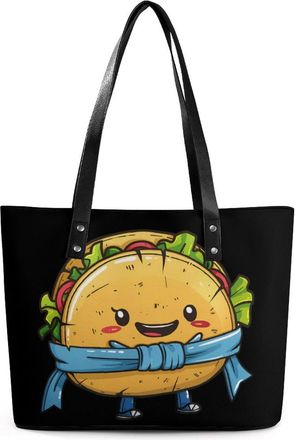 Generic Jiu Jitsu Martialtacos Tote Bags for Women Cute Shoulder Purses Handbags