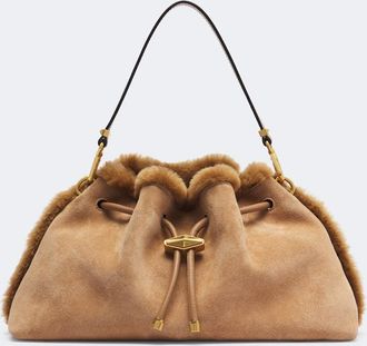 Jimmy Choo London Borsa a spalla Cinch Medium in suede