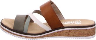 Rieker Comfortabele Sleehak Sandalen - Dames - Sandalen - Veelkleurig - 42 EU - Leer - Schoenen