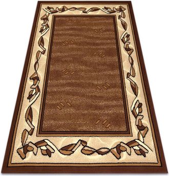 RugsX Rugsx - Alfombra Bcf Morad Filip Cl&aacute;sico - Marr&oacute;n Brown 140x200 Cm