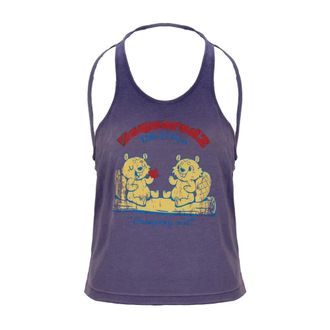 Dsquared2 Sleeveless Tops, female, Purple, Size: XS Cropped Tank Top