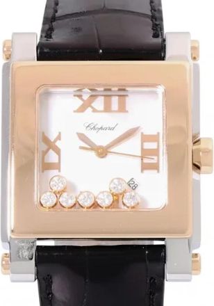 Chopard Pre-owned Leather watches - Dames - Vintage Horloges - Zwart - ONE Size - Vintage