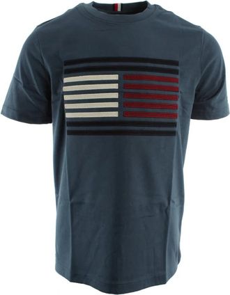 Tommy Hilfiger T-shirt - Heren - T-shirts - Blauw - S - Katoen - Tops