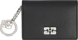 Ganni Portacarte Bou in Ecopelle - - Accessories - Donna - Nero - ONE SIZE