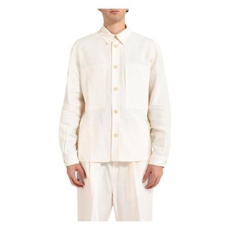 Laneus Overshirt - male - Laneus - Casual Shirts - Beige - L - Shirts