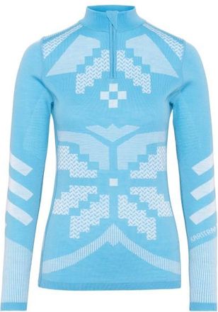 Kari Traa Faith Half Zip Merinounterw&auml;sche f&uuml;r Damen | blau