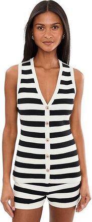 Show me your Mumu Kirby Top Womens Clothing Island Noir Stripe : 2XL, Cotton/Nylon