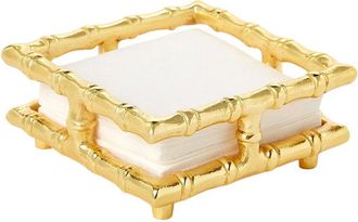 Two's Company Bamboo Cocktail Napkin Holder