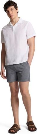 Onia Calder Buckle 5 Swim Trunk in Navy at Nordstrom, Size 32