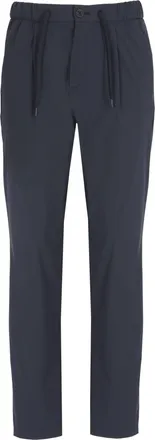 Herno Blue Tech Fabric Straight-Leg Pants