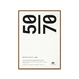Paper Collective Bilderrahmen 50 x 70 cm, Eiche dunkel