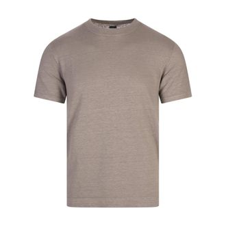 Fedeli T-Shirts, male, Brown, Size: 3XL Brown T-shirts and Polos