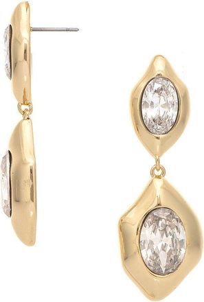 Rivka Friedman 18K Plated Cz Dangle Earrings