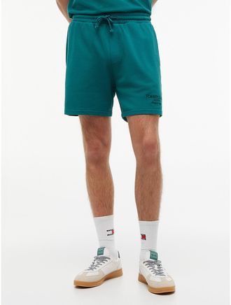 Tommy Hilfiger Mens Tommy Jeans Garment-Dyed Beach Short - Green - L