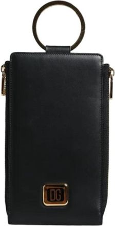 Dolce & Gabbana Tweedehands leren portemonnees - Dames - Vintage Accessoires - Zwart - ONE Size - Leer - Vintage