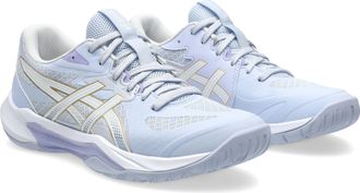 Asics Hallenschuh ASICS GEL-TACTIC 13, Damen, Gr. 37,5, weiss (blau fade, wei&szlig;), Synthetik, Schuhe Hallenschuh