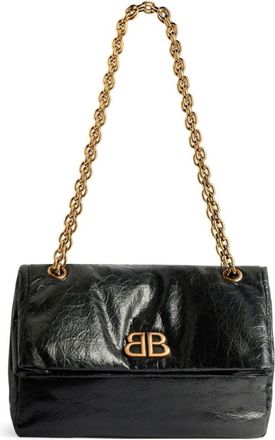 Balenciaga Black Monaco small shoulder bag