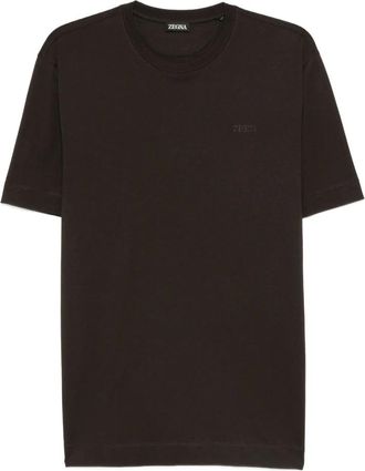 Ermenegildo Zegna Hombre, Camisetas, Marrón, Talla: XL