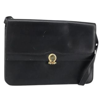 Dior Pre-owned Cross Body Bags, female, Black, Size: ONE SIZE Pre-owned Vintage Leather Shoulder Bag