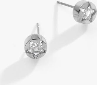 Alex and Ani Crystal Star Mini Stud Earrings in Silver at Nordstrom